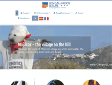 Tablet Screenshot of campinglosgallardos.com